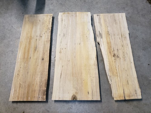 Rough Cut Spalted Maple Boards.  Ready for your craft project 23 1/4