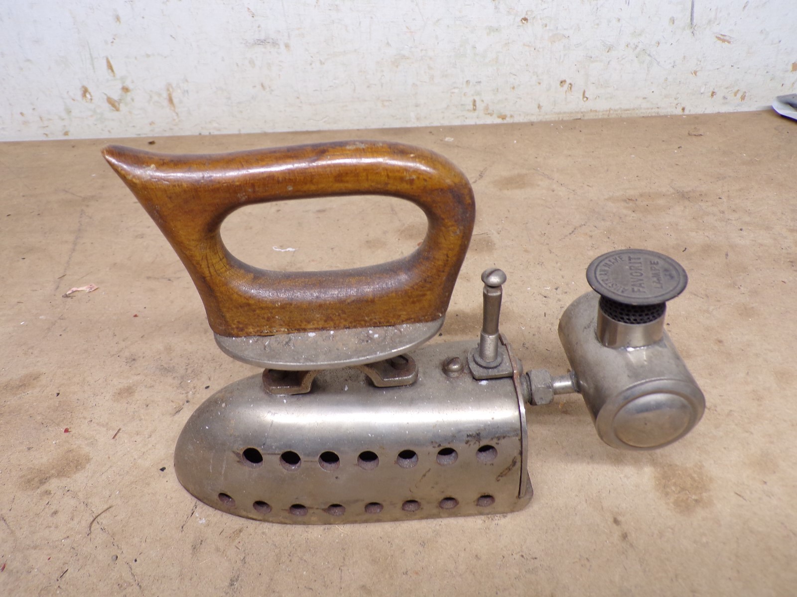 Old Austrian Favorite  Antique Alcohol Burner Sad or Clothes Iron