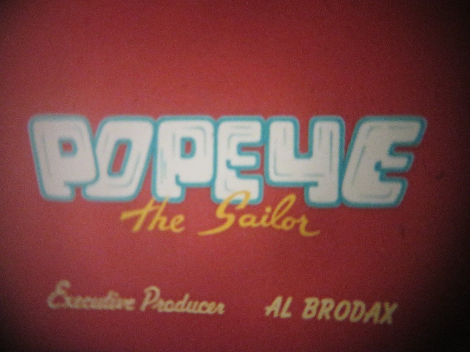 16mm ORIGINAL AGFA SOUND - POPEYE CARTOON - 