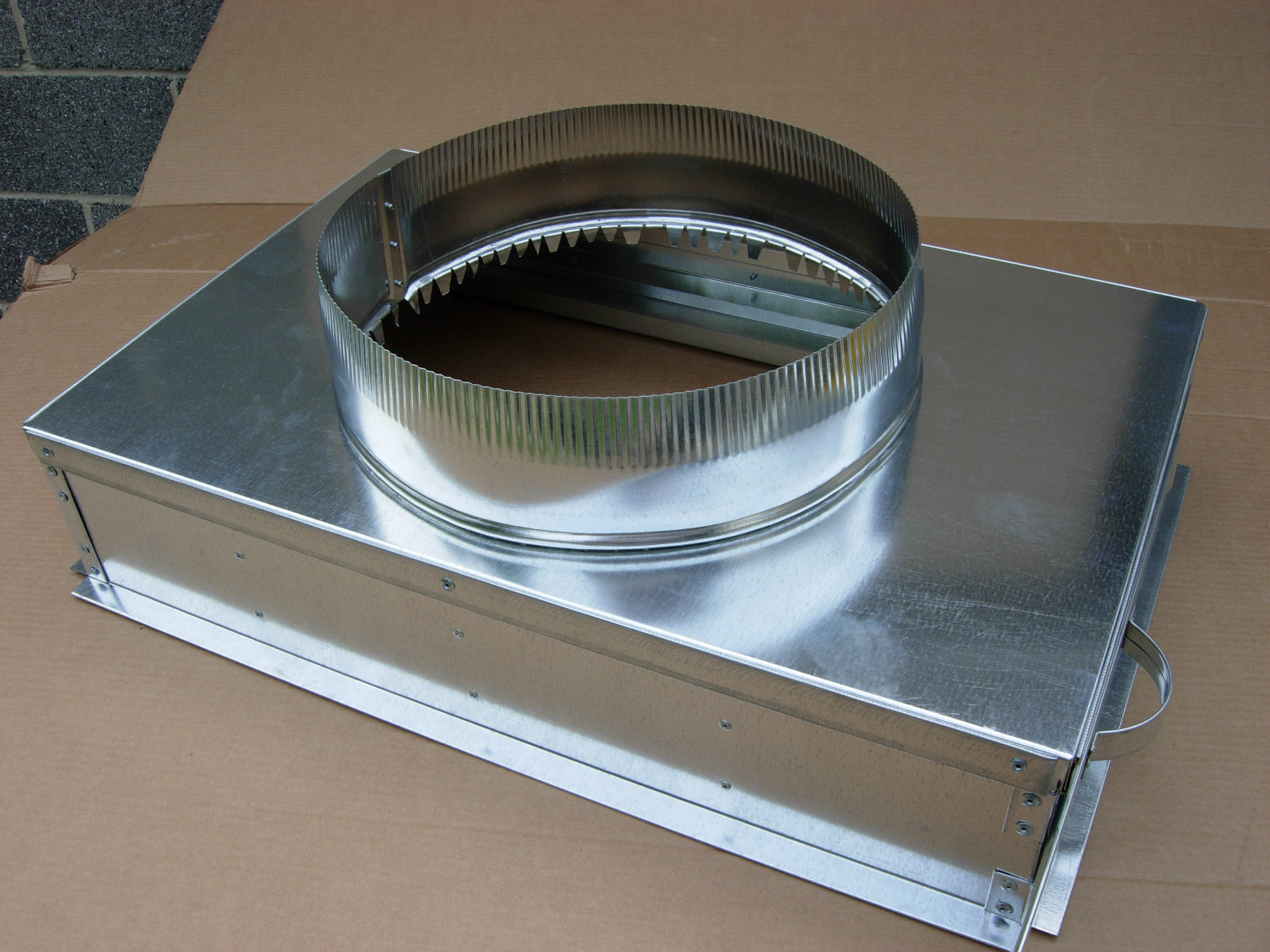 Return Air Filter Rack Plenum, 16×24 With End Cap, And Round 14