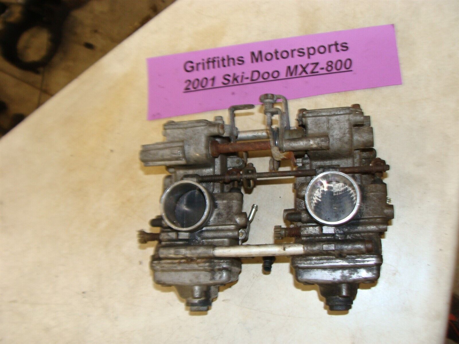 2001 SKI-DOO MXZ 800 ZX chassis carbs carburetors oem mikuni 2001 SKI-DOO MXZ 800 ZX chassis carbs carburetors oem mikuni