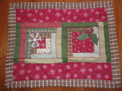 New Christmas Wish For Joy Snowflakes Quilted Standard Shams 