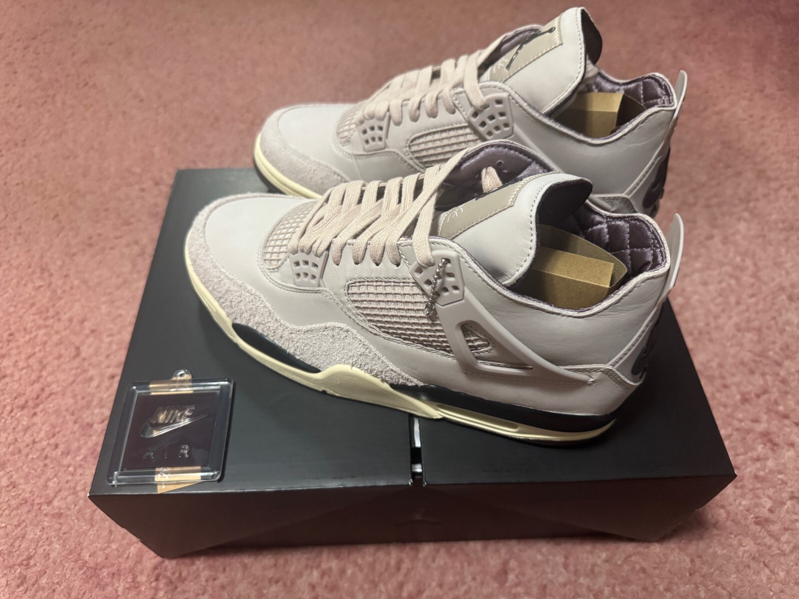 Pre-owned Jordan A Ma Maniere Amm Wmns Nike  Iv 4 Fossil Stone Fz4810-200 - Size 10.5w/9m In Pink