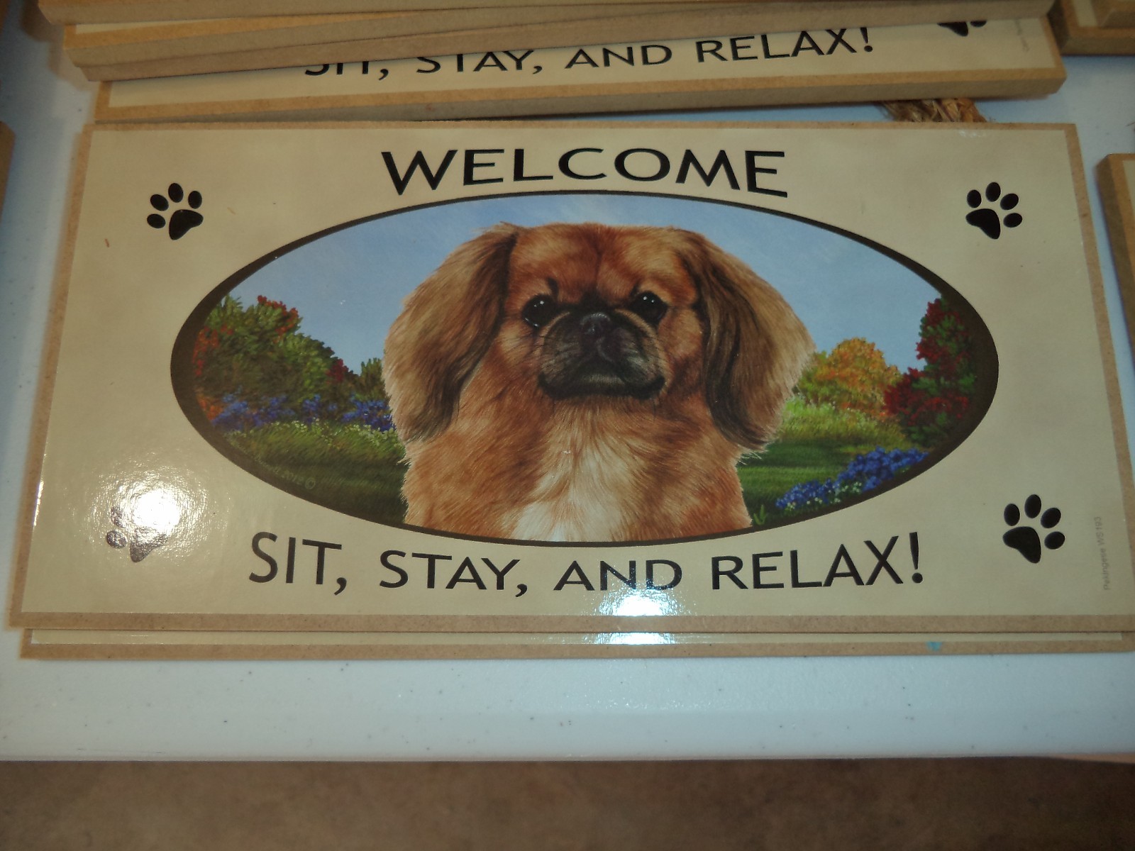 WELCOME WOOD PET PLAQUE - PICK YOUR BREED - #2