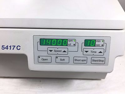 Eppendorf 5417C Centrifuge w/ F45-30-11 Rotor & Lid, Working Microcentrifuge