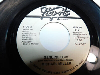 Michael Miller-Genuine Love 7'' Single PROMO 711