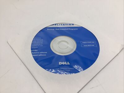 Dell Application Backup Disc Installed Programs P/N 9J659 Rev A00 2001 w Key NEW