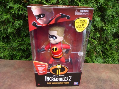 Disney Pixar Incredibles 2 Dash Talking Figure by Thinkway Toys #00383 NEW