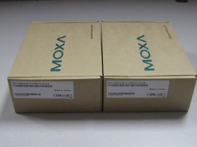 MOXA ICF-1150I-S-SC-T ; RS-232/422/485 to single-mode fiber converter (qty:2)