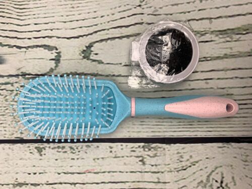 2 Pack Thick Hair Detangler Brush Sets for Women Hairbrush Whe...