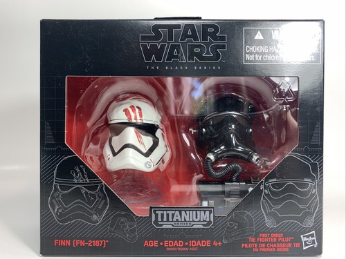 Star Wars Titanium Helmet Black Series 05 FINN FN2187 TIE FIGHTER PILOT