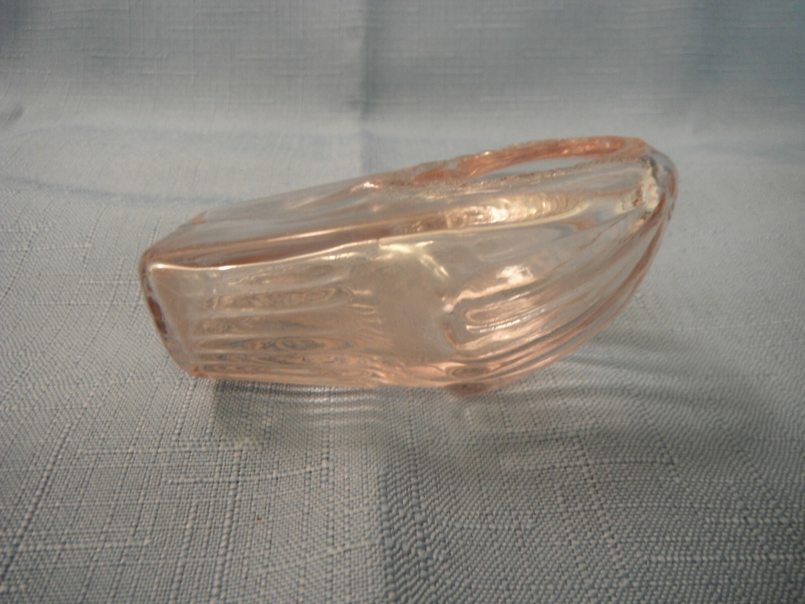 BIRD CAGE FEEDER, Antique/Vintage  Clear glass  ribbed