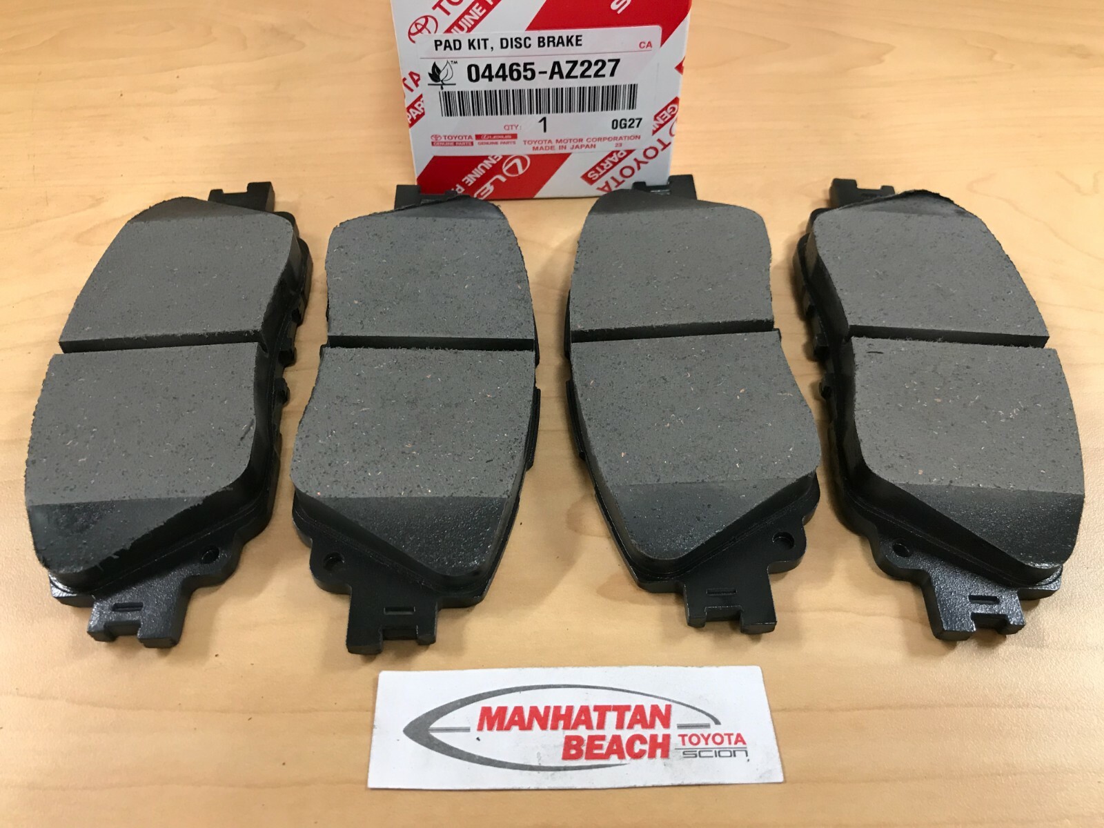 18-22 CAMRY, 18-22 AVALON, 19-24 RAV4 Front Brake Pads