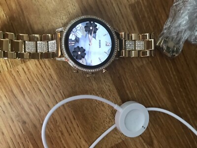 gold fossil smart watch