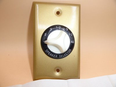 Wall Mount Dual Speaker Selector Switch 