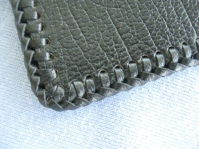 VINTAGE BILLFOLD, BLACK LEATHER, GREAT CONDITION, HOLDS 8 PICTURES