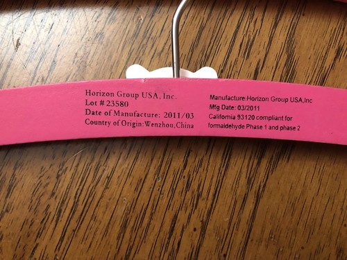 Horizon Group Set of 6 Wooden Kids Hangers