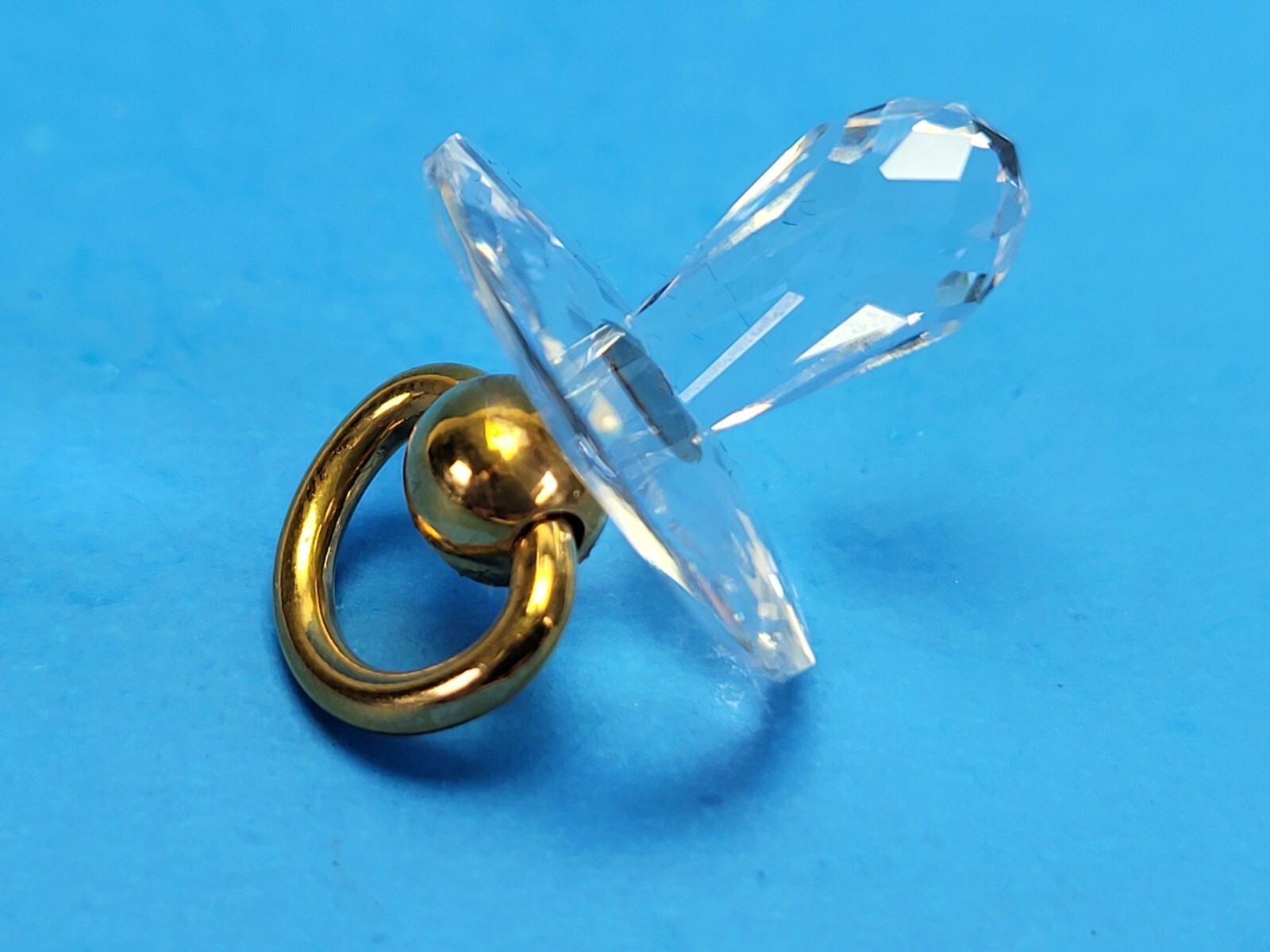 置物 Crystal Memories D.Swarovski & Co Swarovski Crystal Memories Doll Gold Used Collectible