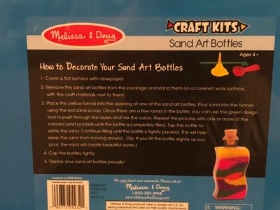 Melissa & Doug Craft Kits Sand Art Bottles ages 4+  BRAND New