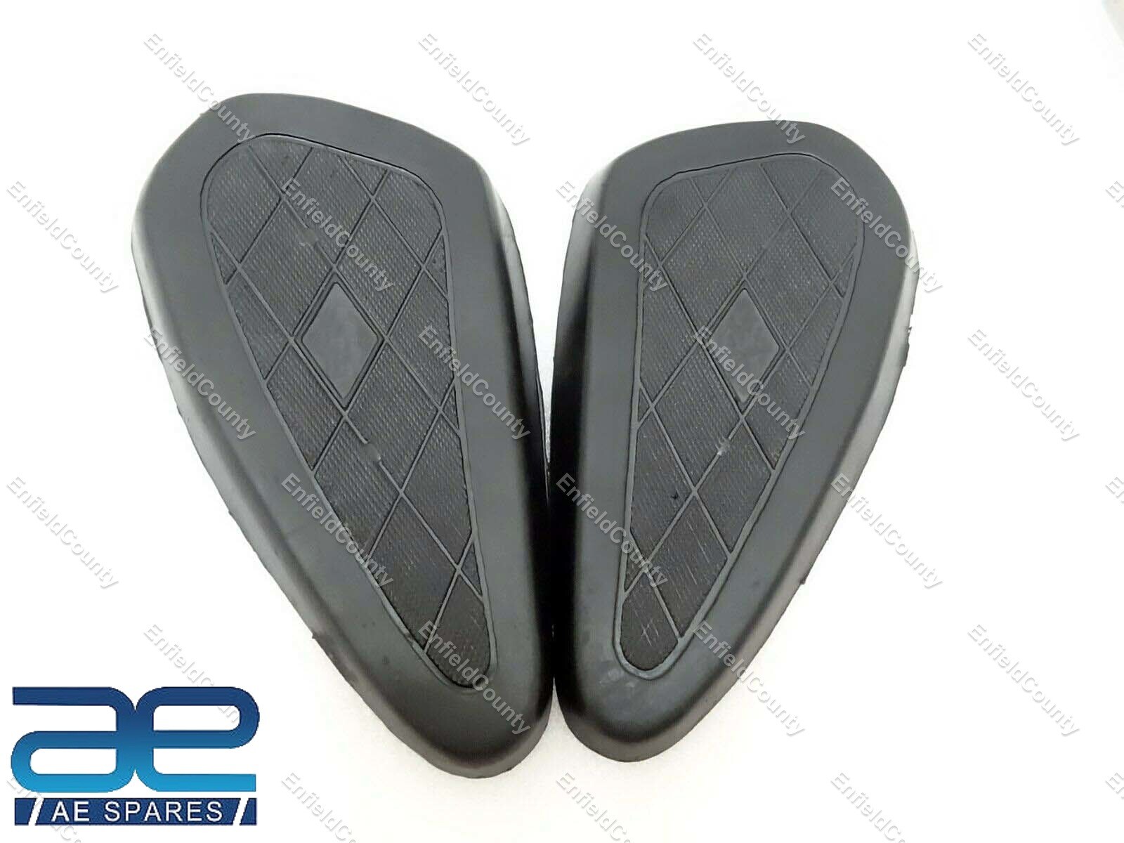 BSA M20 M21 M23 Black Rubber Made Knee Pads For Plunger & Rigid Frames 