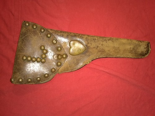 Antique or Vintage Leather Studded Holster  22 Caliber Nice Custom Work