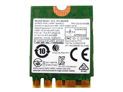 REALTEK RTL8822CE NGFF M.2 2230 802.11AC WLAN BLUETOOTH 4.2 WIFI CARD SW10M73303