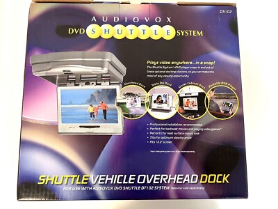 Audiovox DVD Shuttle Flip Overhead  10.2'' Monitor Built in DVD Model DS102 NEW