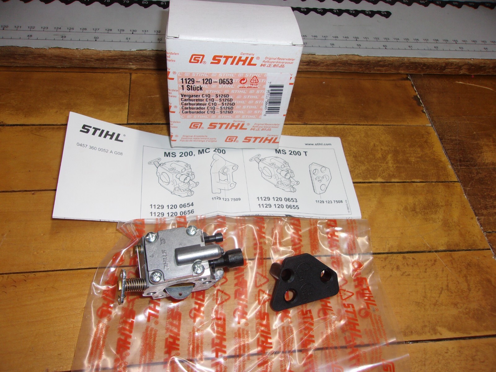 Stihl OEM MS200T Carburetor Zama C1Q-S126 MS 200T 200 1129 Stihl OEM MS200T Carburetor Zama C1Q-S126 MS 200T 200 1129