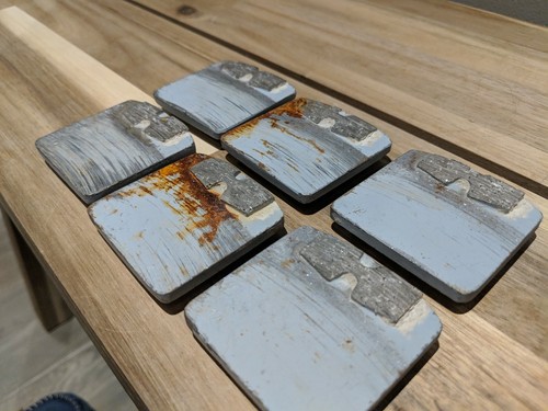 6/Pack Husqvarna Redi Lock Gray G1153S 20 grit Single 