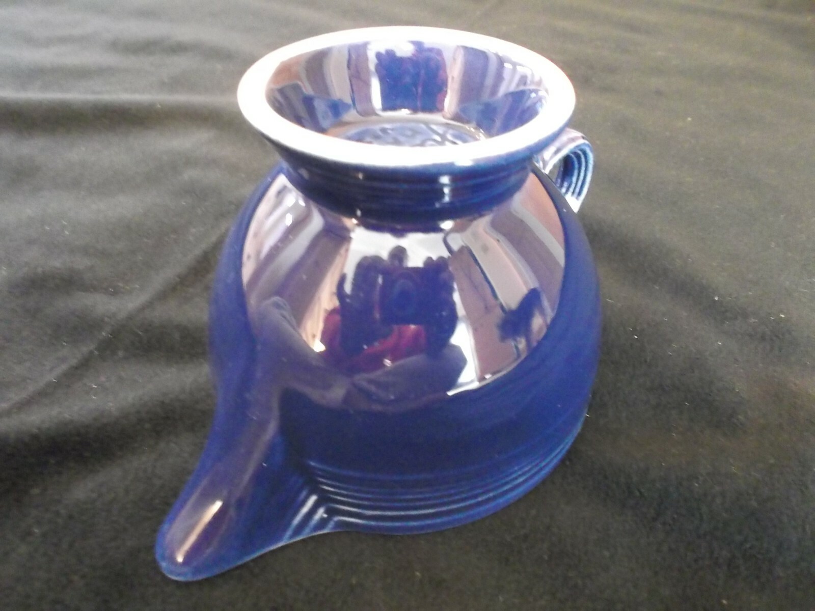 Vintage Fiestaware Original Cobalt Blue Creamer Fiesta Ring Handle Creamer