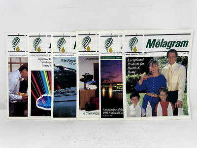 Lot of 6 Melagram Newsletters Melaleuca 1992 Direct Network Marketing