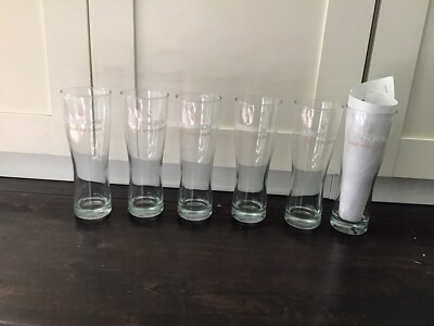 Set of 6 Strongbow Hard Apple Cider Fluted 16 oz beer Glass