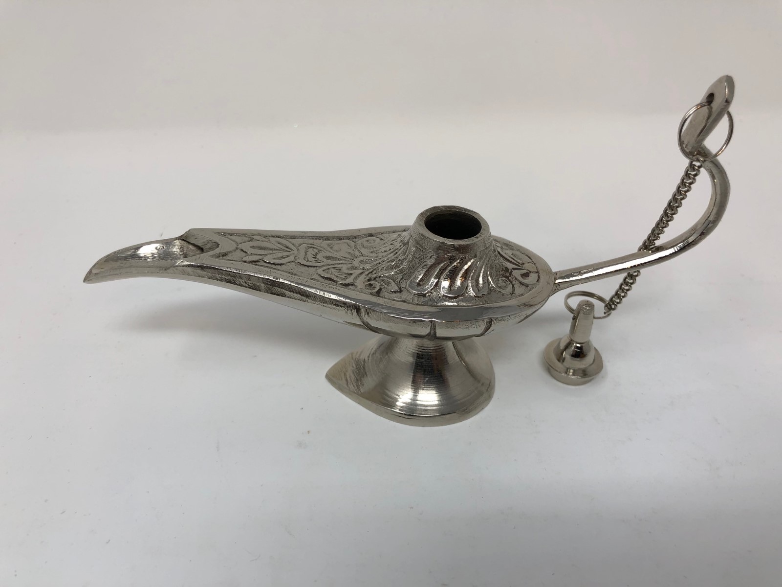 Ornate Miniature Aladdin Genie Oil Lamp Incense Burner Home Decor