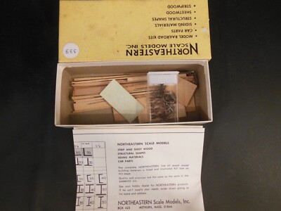 HO NORTHEASTERN SCALE MODELS HH-1 NORFOLK & WESTERN WOODEN HOPPER CRAFTSMAN KIT