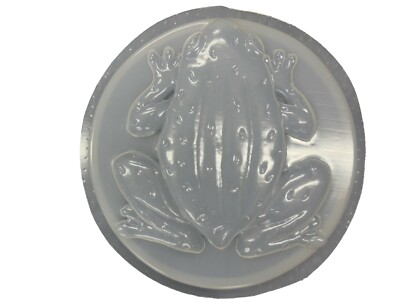 Round Frog Stepping Stone Plaster or Concrete Mold 1091 Moldcreations