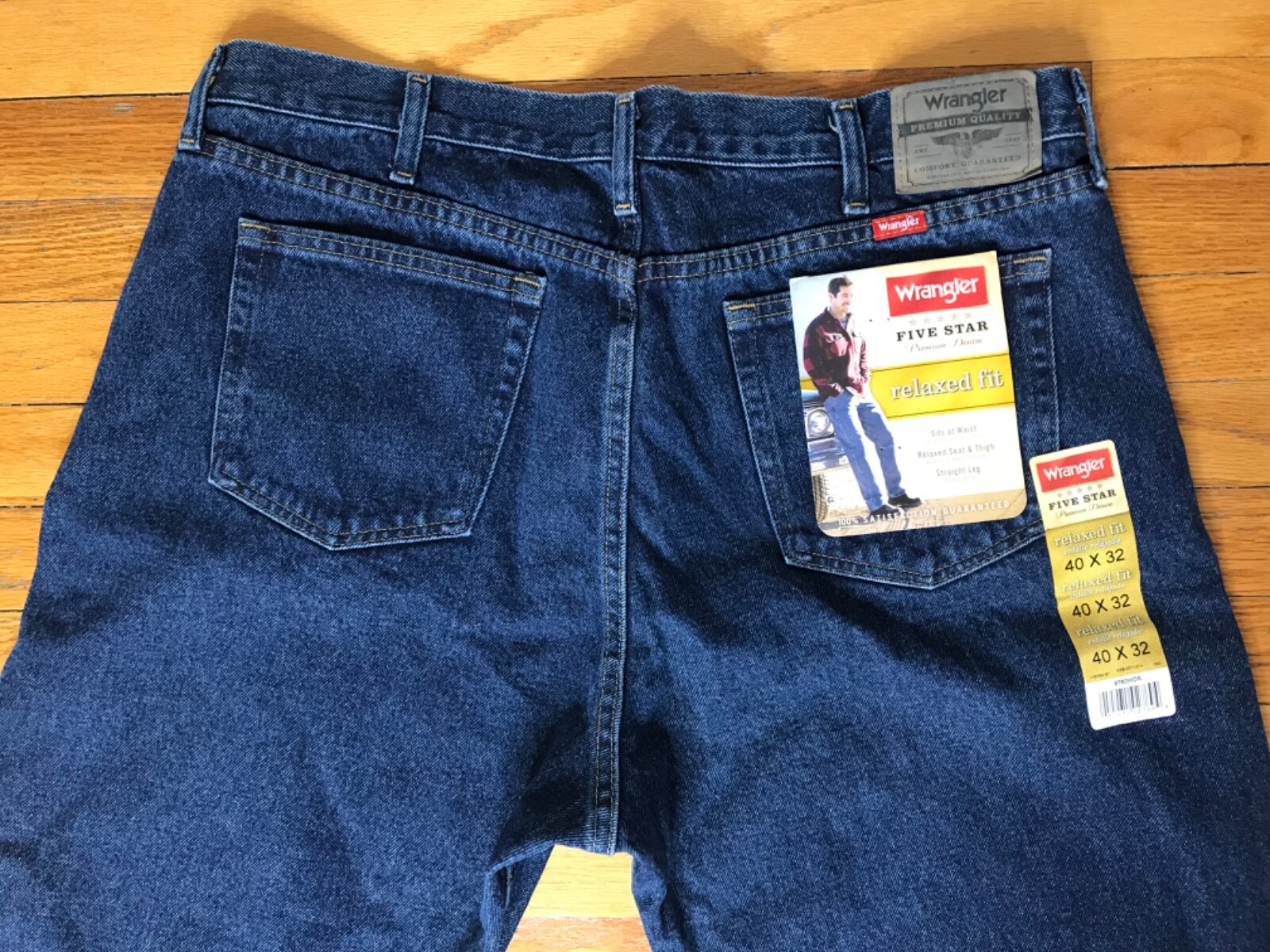 鬼フェード・太め◎ Wrangler straight denim pants Wrangler Men's George Strait Cowboy cut Original Fit Jean