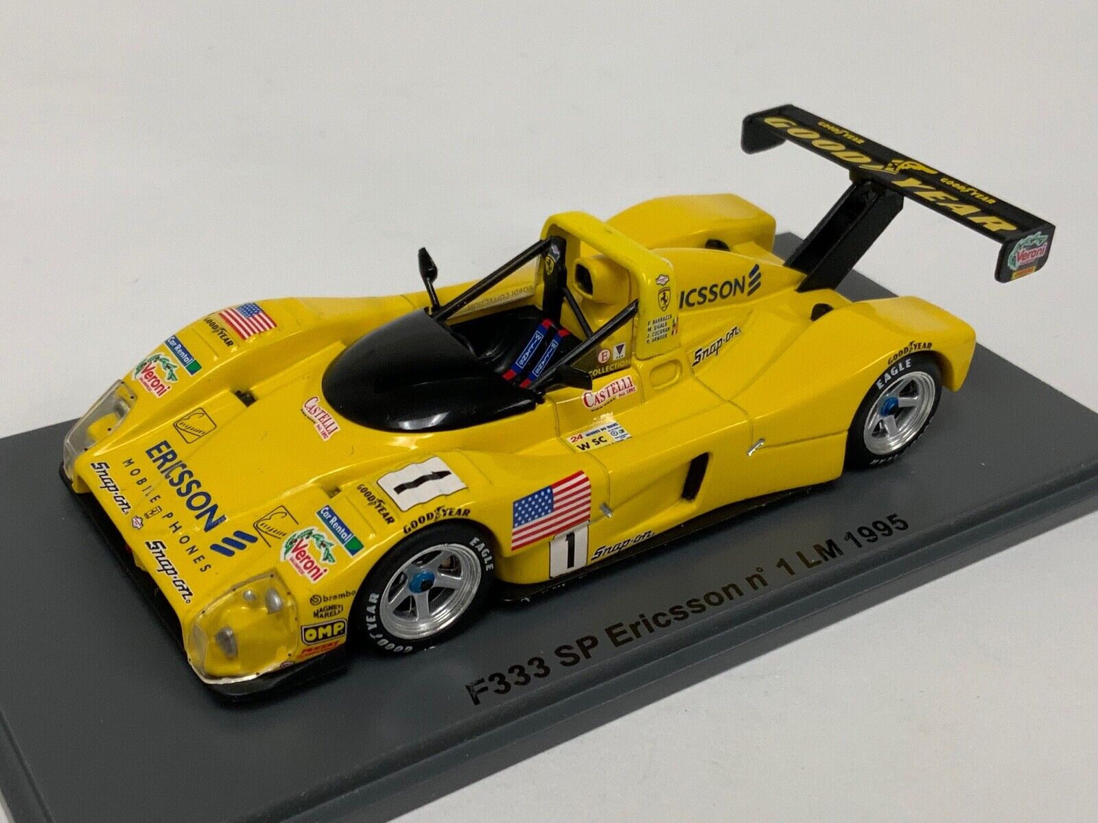BBR 1/43 Ferrari 333 SP/97 24 Hours Le Mans 1997 Red No. 3