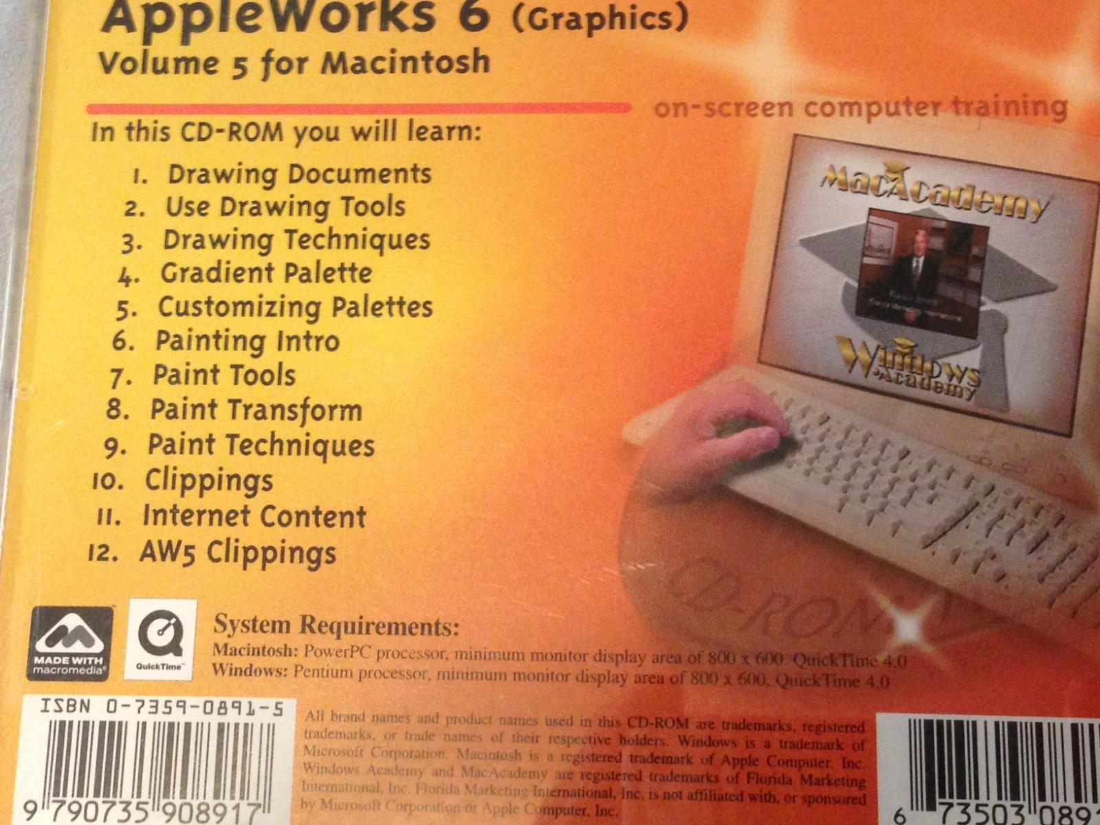 Appleworks 6 (Graphics) Vol 5 for Macintosh RARE