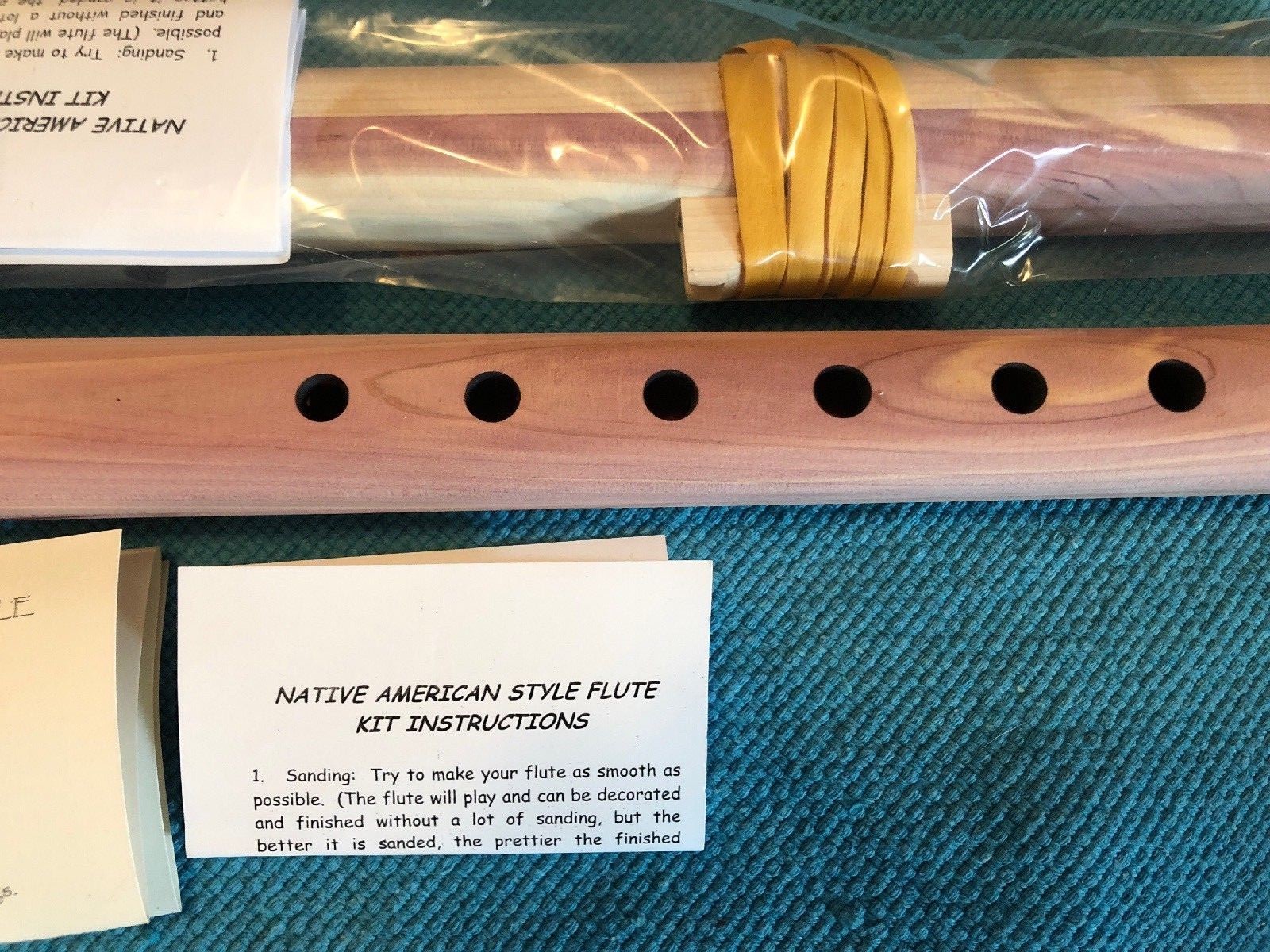 Cedar Wooden Flute Kit-You finish your style G Instructions included Custom