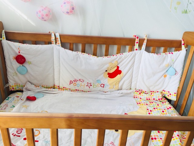 pooh bear cot set