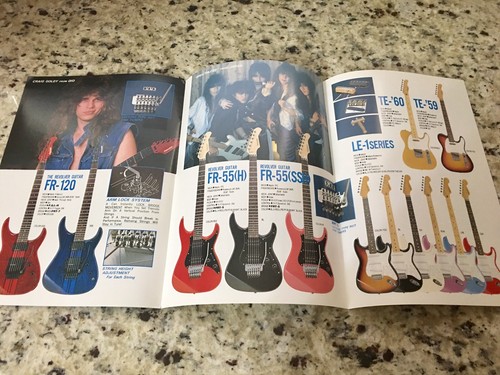 1986 Fernandes Guitar Bass Catalog FR LE TE