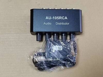 Mini 1-IN-5-OUT Audio Switcher Box HiFi Stereo RCA Audio Splitter / Selector