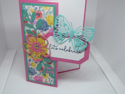 Summer Shadows Brilliant Wings Lets Celebrate Card Kit of 4 with Stampin Up