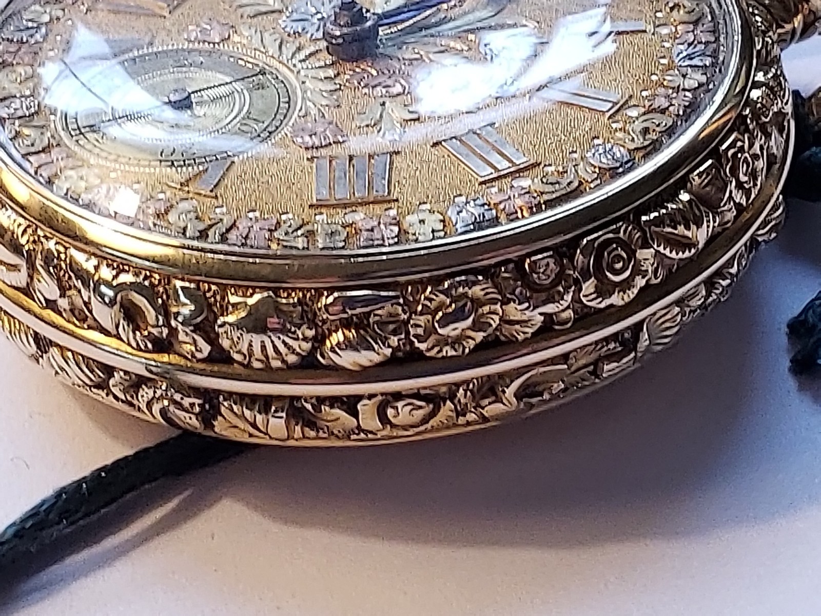 18K GOLD ROBERT ROSKELL POCKET WATCH-RARE AND COLLECTIBLE