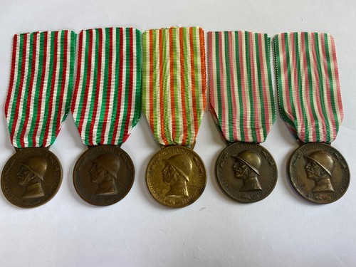 Die 5 Varianten Medaille Krieg Österreichisch-italienischen 1915-1918 Fusa