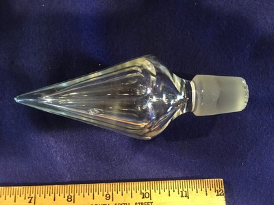 early APOTHECARY DRUGSTORE LICQUOR BOTTLE WITH STOPPER GROUND BOTTOM NO DAMAGE 1