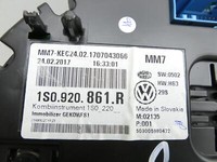 VW UP AA 15-23 1,0 44KW Kombiinstrument Tacho VW UP AA 15-23 19.04.2017 1S0920861R gebraucht Vorschau 5