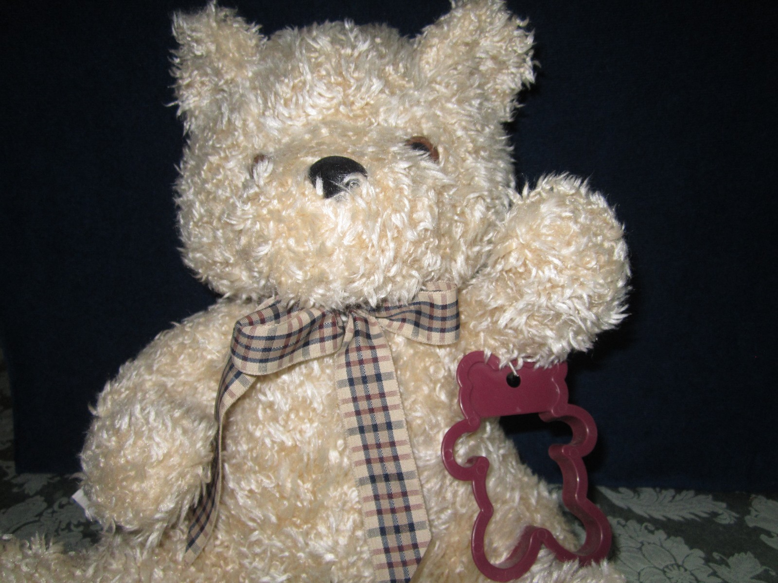 Vintage Herberger's Cookie Cutter + Recipe & Ginger Teddy Bear 1997 exclusive