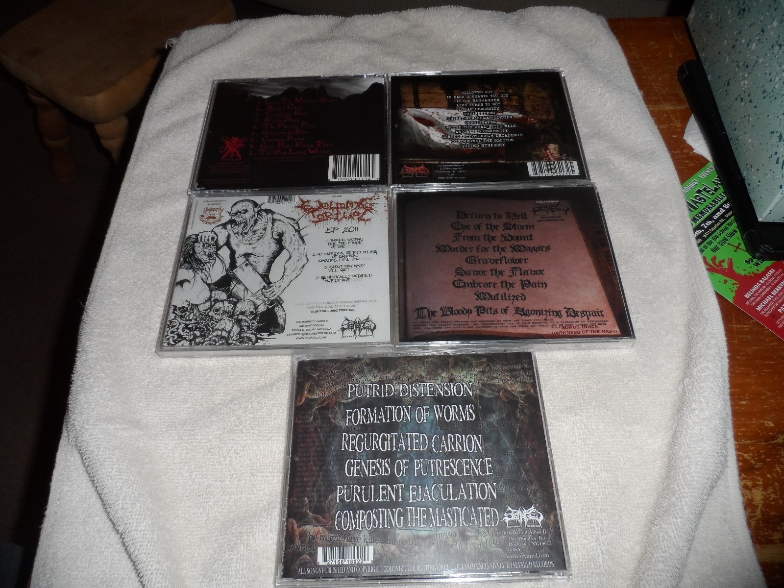 BRAND NEW BRUTAL DEATH METAL CDS Southwicked Severed Limbs Colonize The Rotting