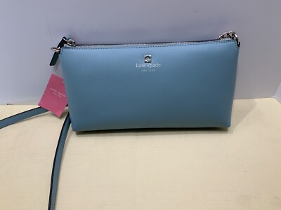 Kate Spade Declan Chain Crossbody Seaside Blue Smooth Leather - NWT
